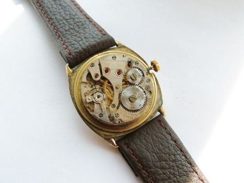 fig 2. Gents 1920s Roamer cushion cased wrist watch