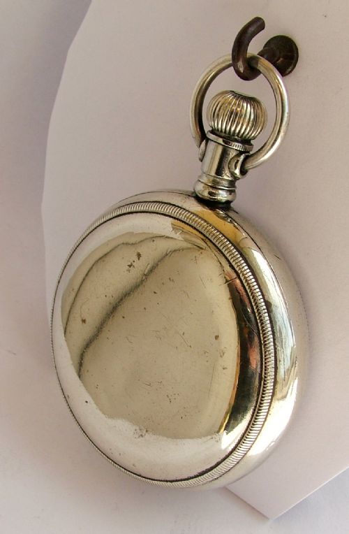 fig 1. Antique Buren stem winding pocket watch circa 1900.