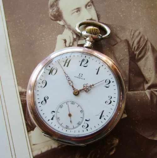 fig 1. Antique Omega pocket watch, 1914
