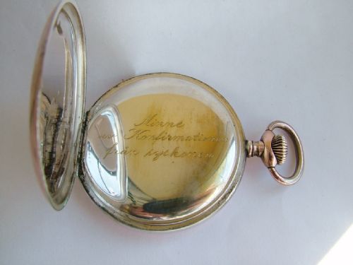 fig 2. 1920s G Thommen Revue silver pocket watch