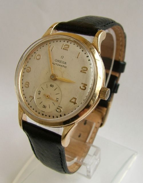 Gents 9ct Gold Omega Bumper Automatic Watch