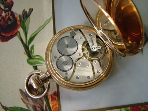 fig 1. 1920s Limit full hunter pocket watch