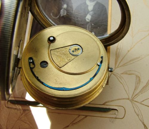 fig 2. Antique Lancashire Watch Co silver pocket watch