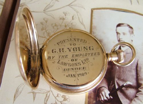 fig 2. 1901 Waltham full hunter pocket watch