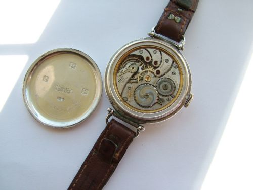 fig 2. Gents silver Cyma wrist watch from J W Benson
