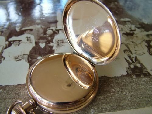fig 2. Antique Waltham full hunter pocket watch