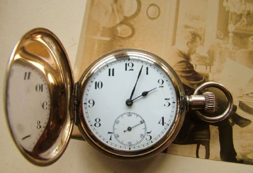 Antique Full Hunter Pocket Watch