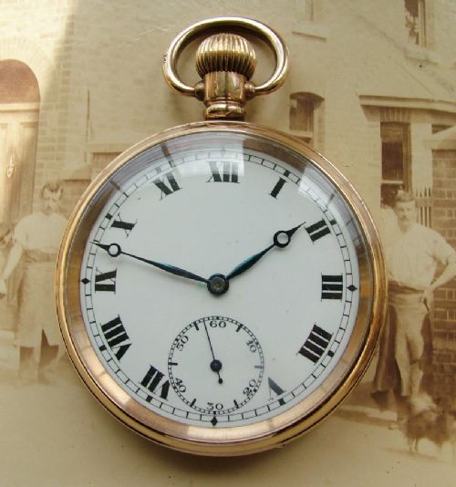1920s Record Dreadnought Trenton Pocket Watch