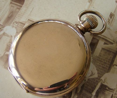 fig 1. 1920s Record Dreadnought Trenton pocket watch