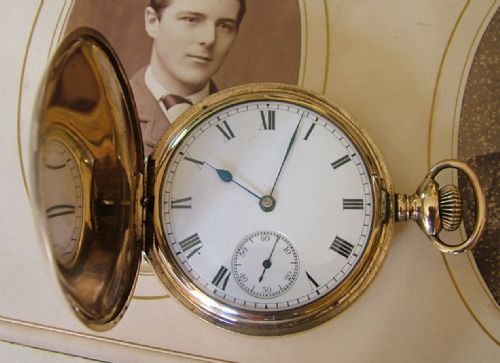 Antique Waltham Traveler Full Hunter Pocket Watch