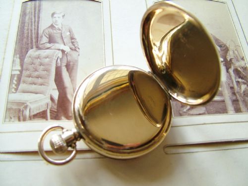 fig 2. Antique Waltham Bond St full hunter pocket watch