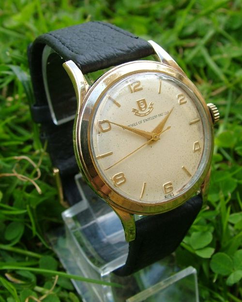 Gents 9ct Gold Watches of Switzerland Watch, 1961