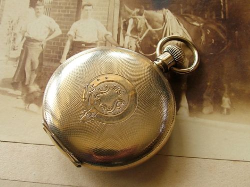 fig 2. Small antique Waltham half hunter pocket watch