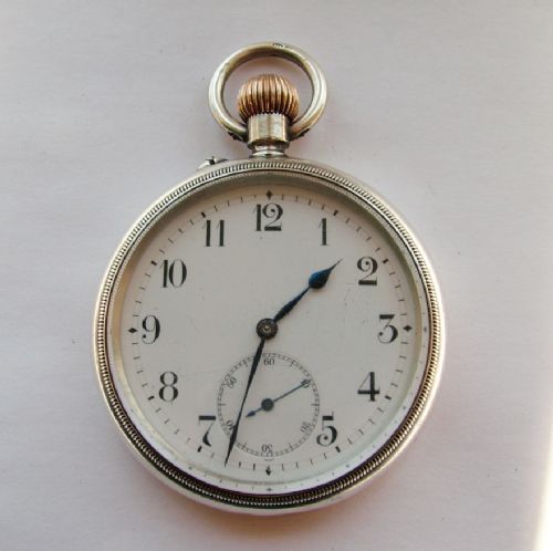 Antique Silver Borgel Cased Longines Pocket Watch