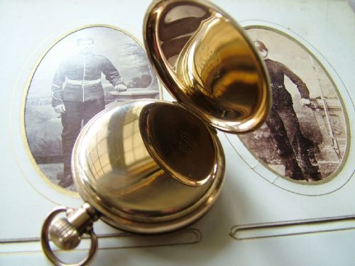 fig 2. Antique full hunter pocket watch