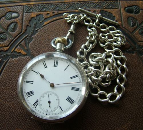 Antique Silver Omega Pocket Watch