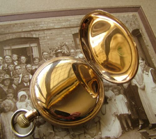 fig 2. 1920s Waltham full hunter pocket watch