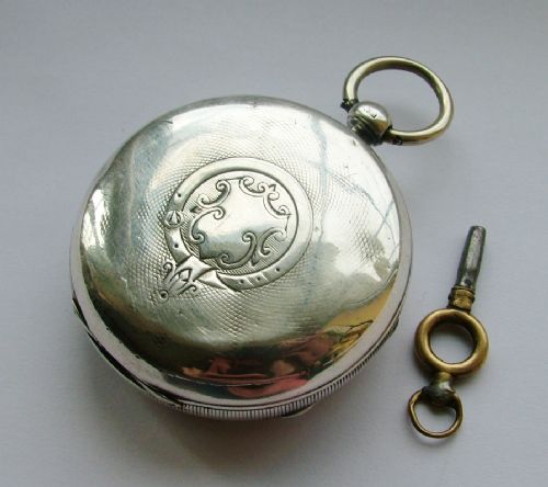 fig 1. Victorian silver pocket watch, 1892