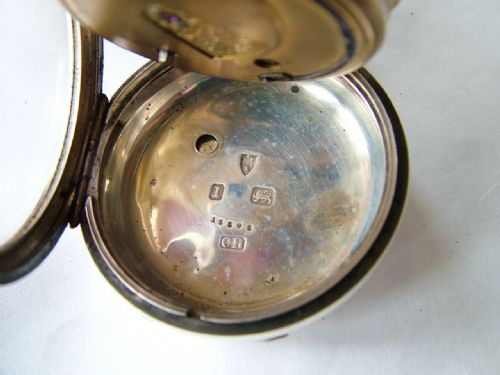 fig 2. Victorian silver pocket watch, 1892
