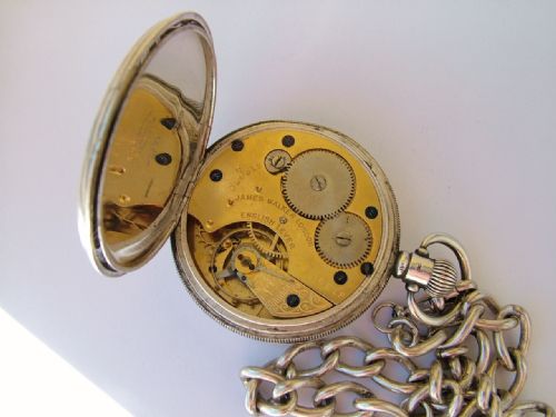 fig 2. 1920s silver pocket watch, James Walker of London