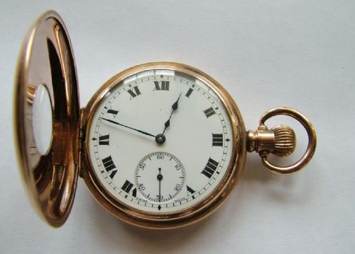 fig 2. 1920s half hunter pocket watch