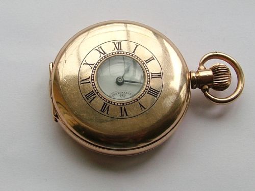 fig 1. 1920s La Tavannes half hunter pocket watch