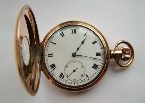 fig 3. 1920s La Tavannes half hunter pocket watch