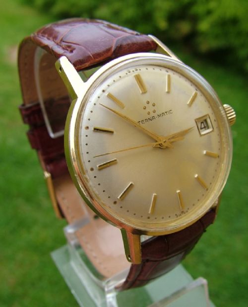 fig 1. Gents 1960s Eterna-Matic wrist watch