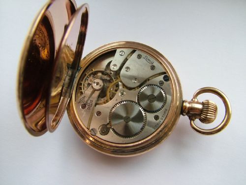 fig 1. 1920s Limit full hunter pocket watch