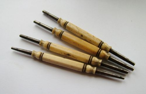 4 Georgian Double Ended Pocket Watch Keys
