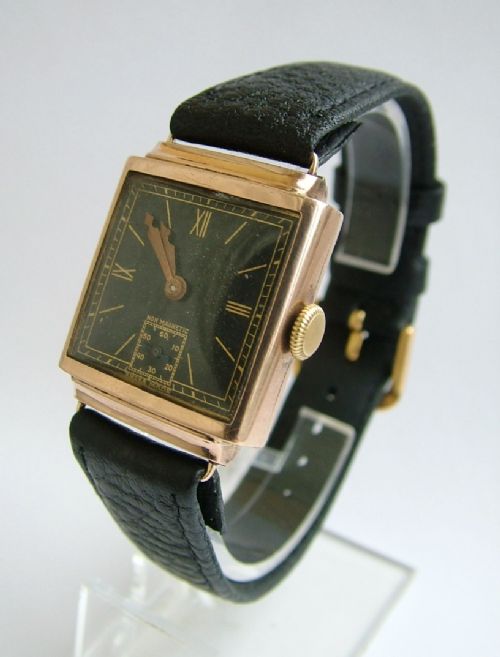 Gents 9 Carat Rose Gold Wrist Watch, 1930s