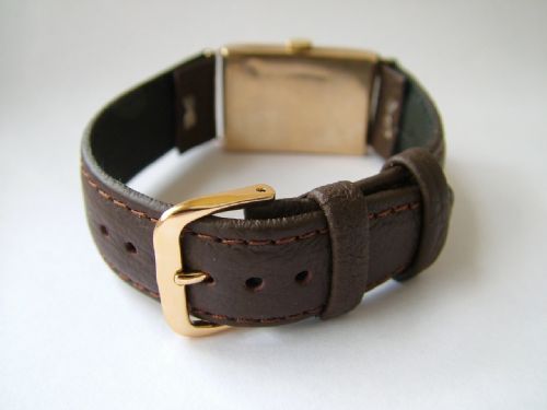 fig 2. Gents 9 carat gold Record wrist watch