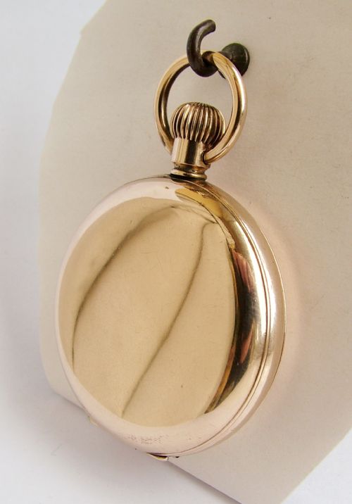 fig 1. 1920s full hunter pocket watch originally retailed by Thomas Russell & Son.