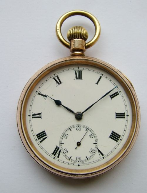 1920s Swiss Gold Plated Pocket Watch