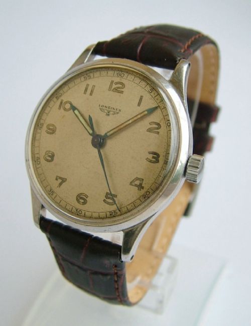 fig 1. Gents 1940s Longines wrist watch