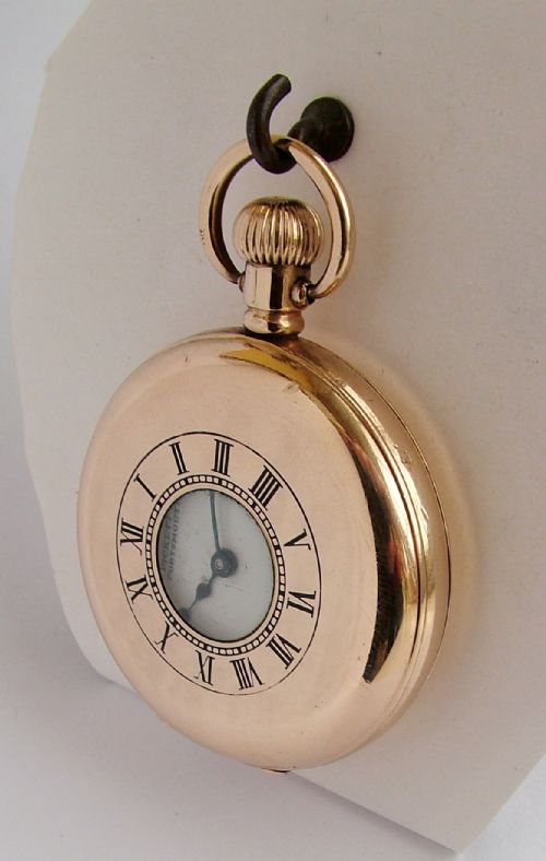 fig 3. Antique Waltham half hunter pocket watch.