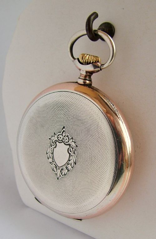 fig 1. 1920s silver Longines pocket watch