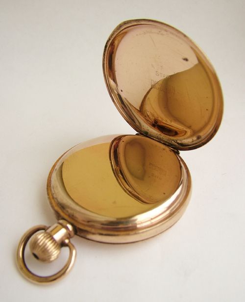 fig 2. A vintage 1920s Swiss full hunter pocket watch