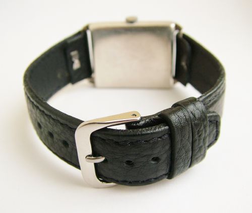 fig 2. Gents 1928 silver hand winding wrist watch.