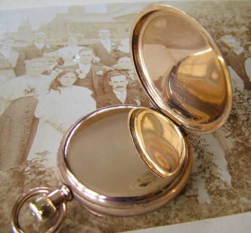 fig 2. Antique Waltham Traveler pocket watch