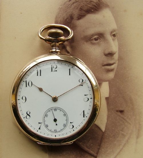 Antique 14 Ct Gold Filled Waltham Pocket Watch.