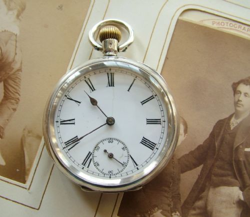 An Antique Silver Omega Pocket Watch