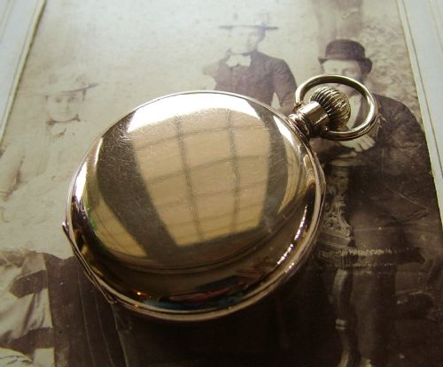 fig 1. Antique 1910s Tacy pocket watch