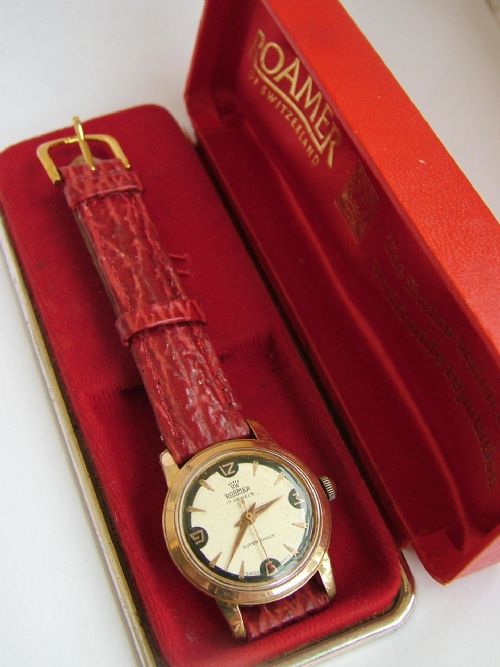 fig 1. 1950s Roamer Super Shock wrist watch