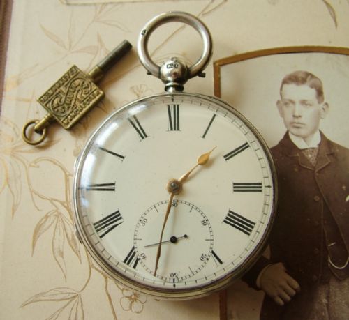 Antique Silver Fusee Pocket, Reid & Sons Newcastle
