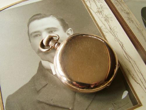 fig 2. 1920s Record Dreadnought full hunter pocket watch