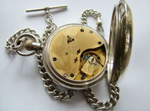 fig 2. Antique silver Coventry chronograph pocket watch