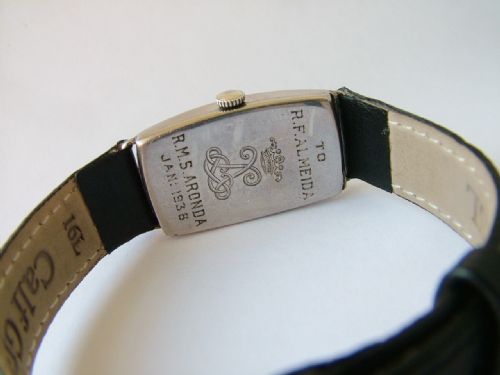 fig 2. Gents 1930s silver wrist watch from Mappin