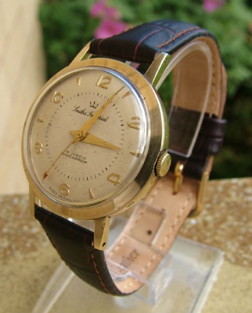 A Gents 9ct Gold Smiths Imperial Wrist Watch