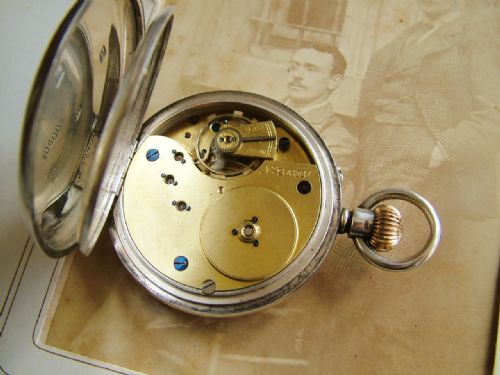 fig 2. Victorian silver pocket watch by J G Graves
